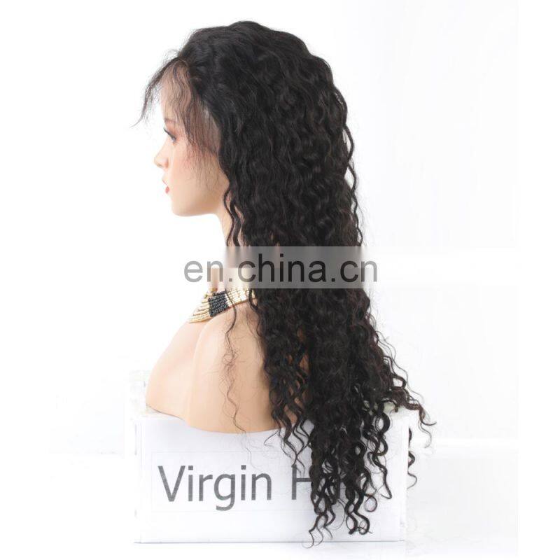 Curly wig for black women human hair full lace wig
