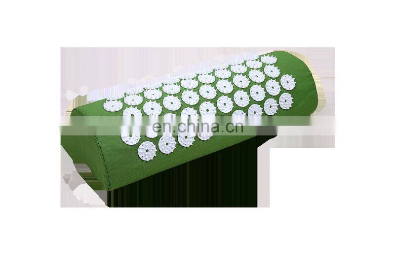 High Quality Plastic Spike 100% Cotton Back Pain Acupressure Mat Pillow