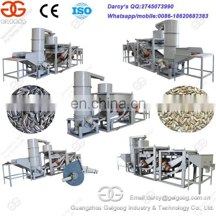 Popular Industrial Sunflower Seed Separating Pumpkin Hemp Seed Shelling Production Line Melon Seed Shelling Machine