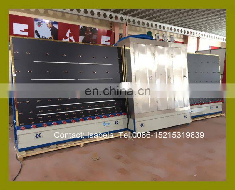 Double glazing glass washing machine Vertical LOW E glass washing drying machine