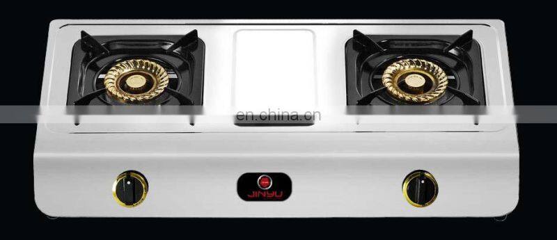 sales hot 2 burner 0.4mm stainless steel cooktop kitchen appliance gas stove/gas cooker