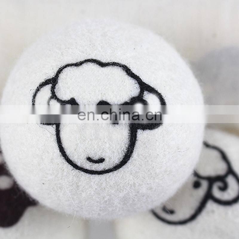 white color Brand new 6 pack wool dryer felt balls