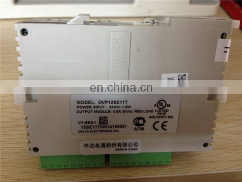 Delta PLC DVP12SE11R 8DI 4DO Relay 3 COM (Mini USB/RS485x2/Ethernet )Network PLC DVP12SE11R