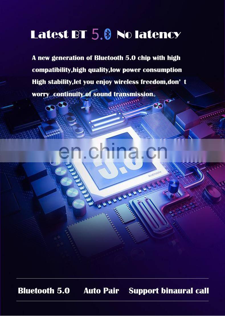 Mini wireless headphone noise cancelling bluetooth earphone with comfortable