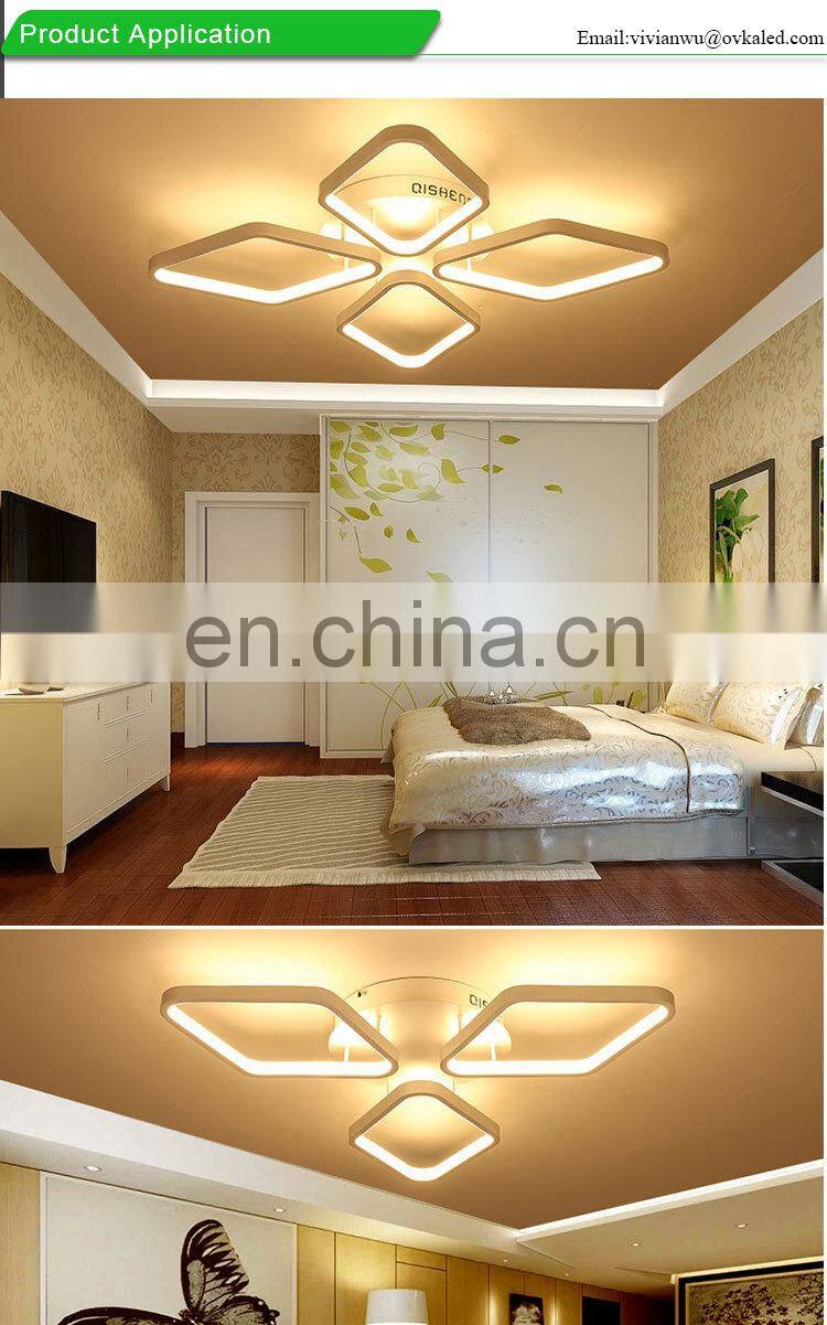 Modern Minimalist Diamond Ceiling Mounted Lighting 220V 110V Warm Balcony Bedroom Lamp Living Room LED Lights