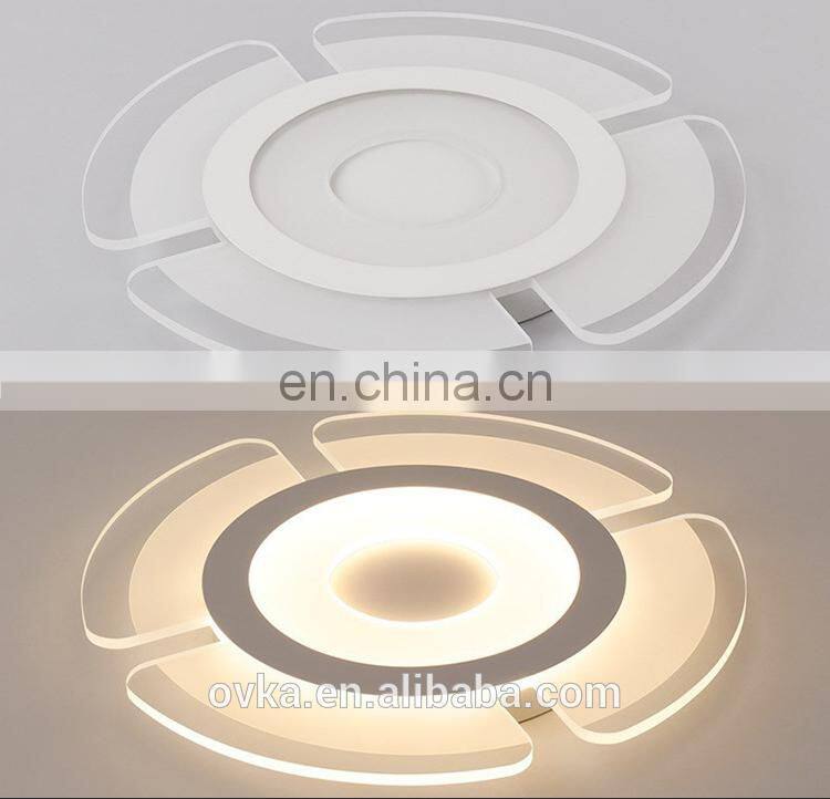 Creative acrylic round living room led ceiling light