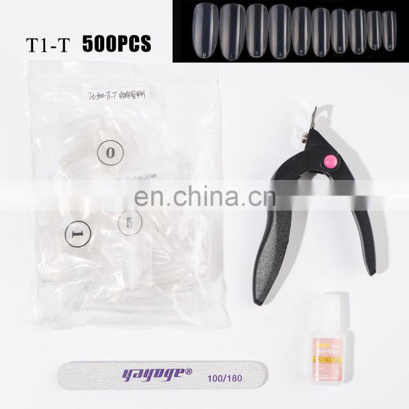 factory price Nail Accessary Set Fake Airbrushed Practice Nail Tips Kit OEM ODM for nail salon