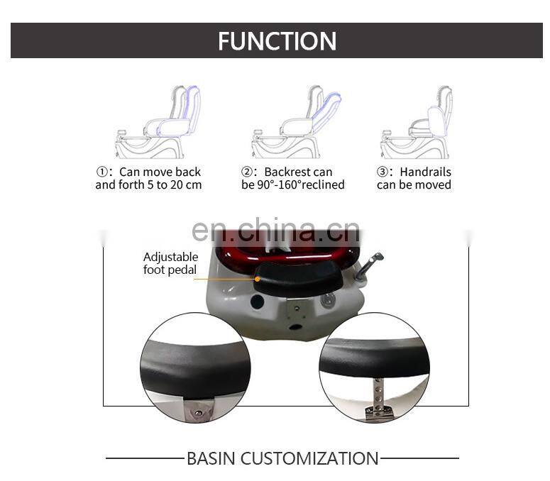 No plumbing pedicures chairs foot spa massage occasion hairdressing salon styling stations