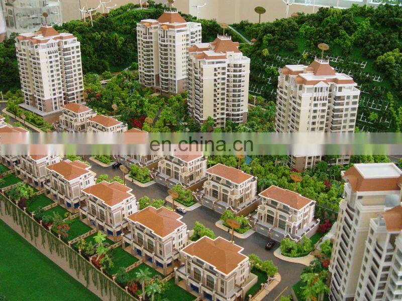 Commercial shopping mall for 3d house model display with architectural figure detailed