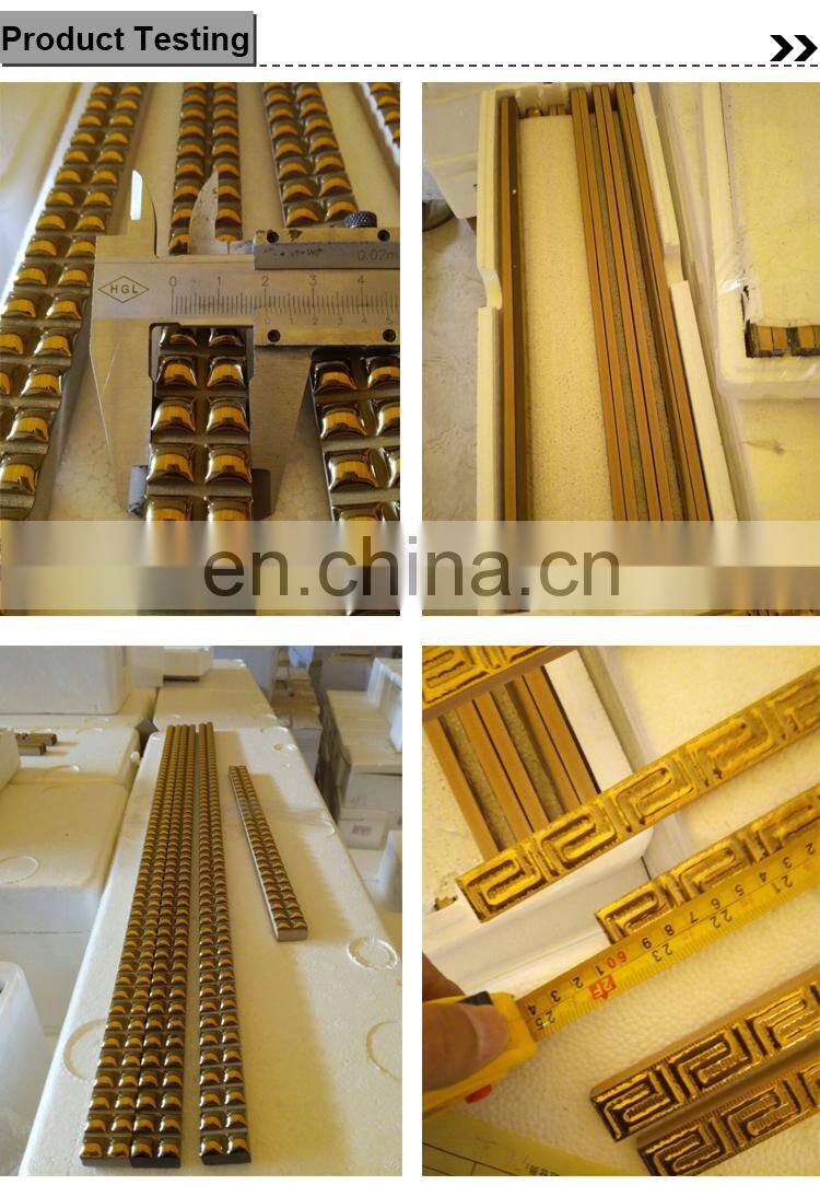 ceramic decoration tile customized size model 20*600mm border tile pencil tile