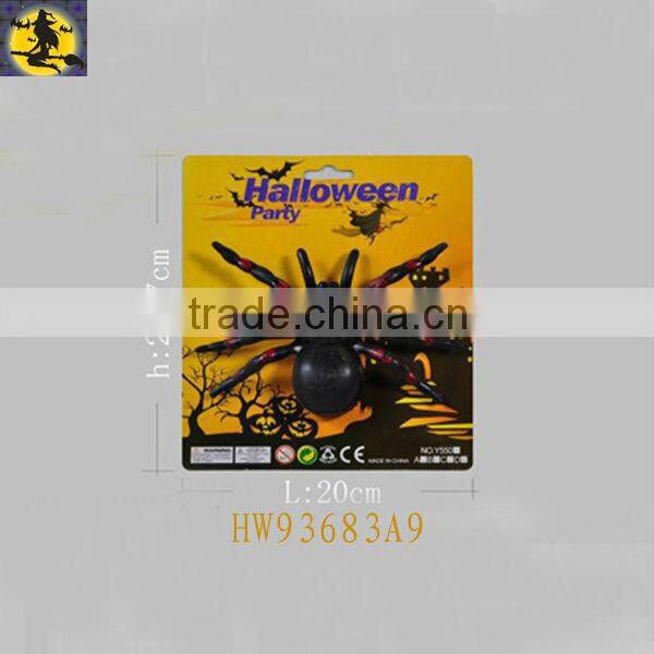 Big Black Plastic Spider for Tricking Halloween Accessary