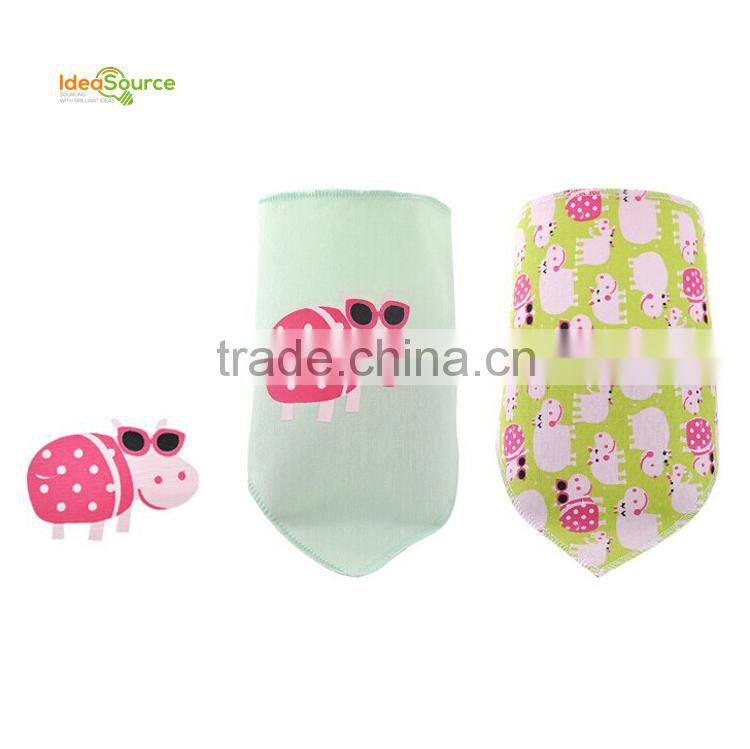 2016 new design baby bibs, lovely triangular bandage