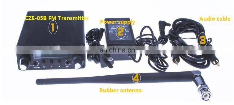 CZE-05B 0.5W FM Transmitter Stereo Frequency Modulation Adjustment Radio Broadcast