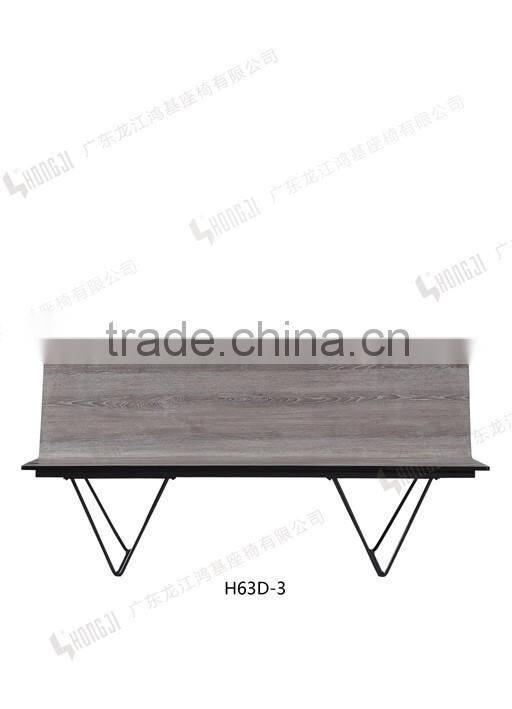 Curve plywood waiting chair airport chair lounge chair H63D-3-V for public seating