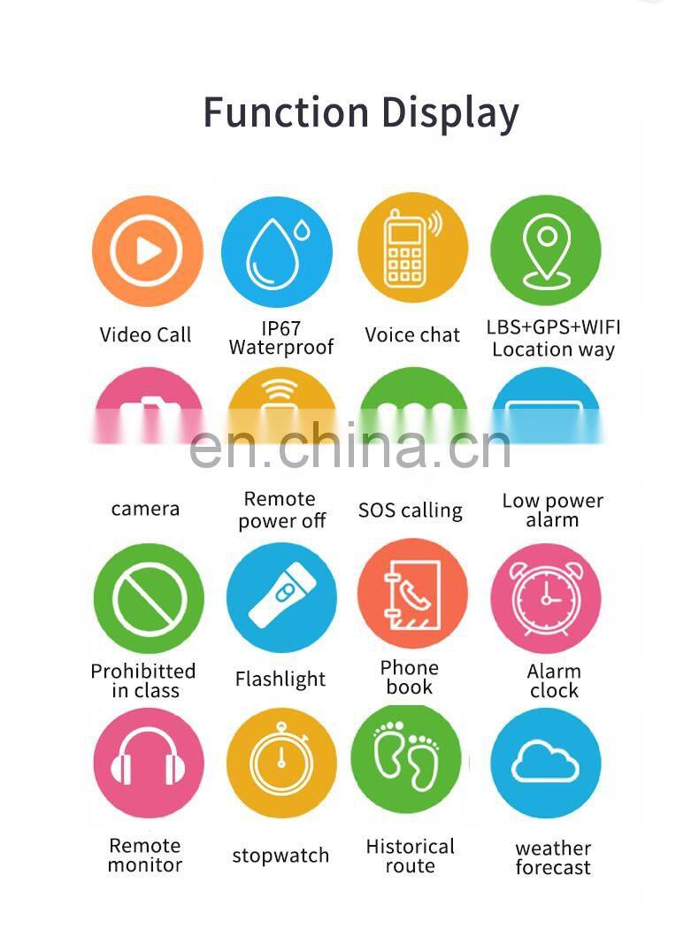 4G Kids Smart Watch T3, 2018 Hottest Gift For Kids in Xmas And New Year,Smart Watch With Touch Screen And Camera Use Nano Card