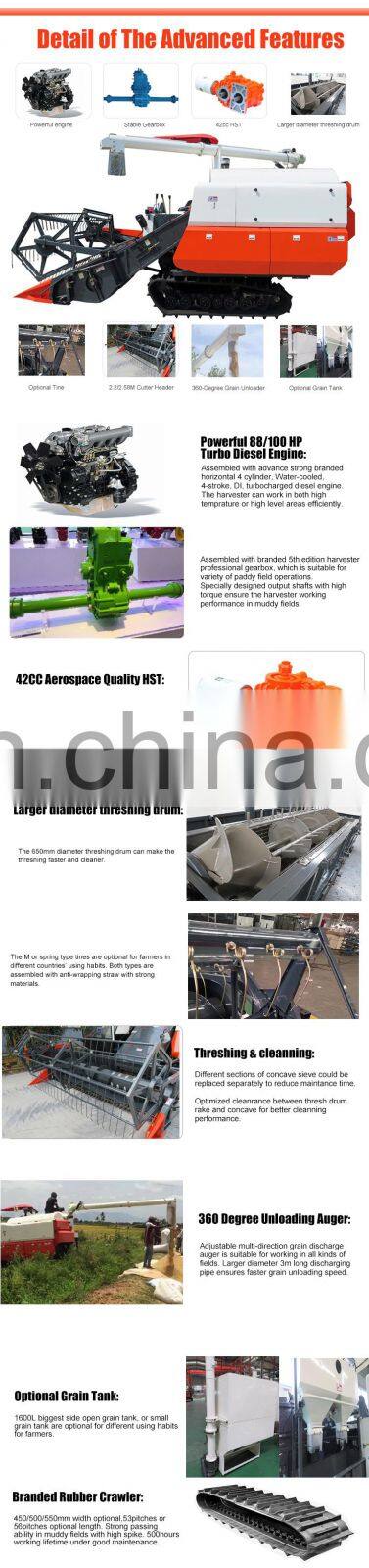 Kubota Similar DC 70 plus rice combine harvester