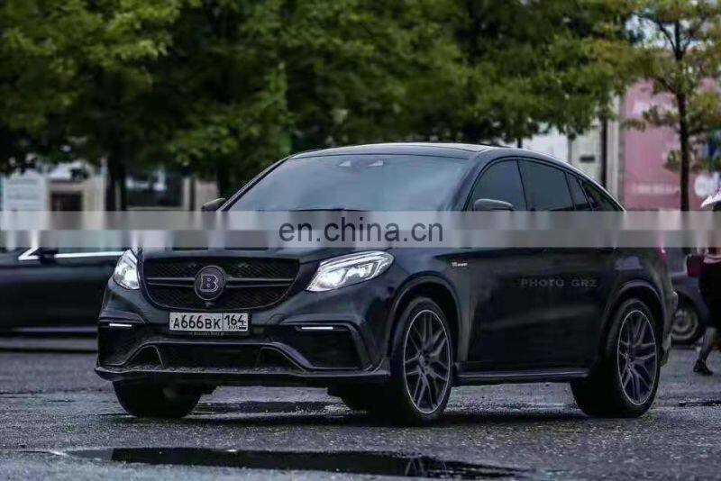 Runde Top Quality For 16-19 Mercedes-benz Gle Upgrade Brabus Carbon Fiber Body Kit Front Lip Rear Lip Spoiler