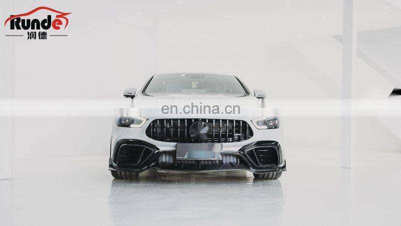 Runde Car Modification Hot Sales Carbon Fiber Front Rear Lip Side Skirts BABU Style Body Kit For 2018 Mercedes Benz Amg GT63S