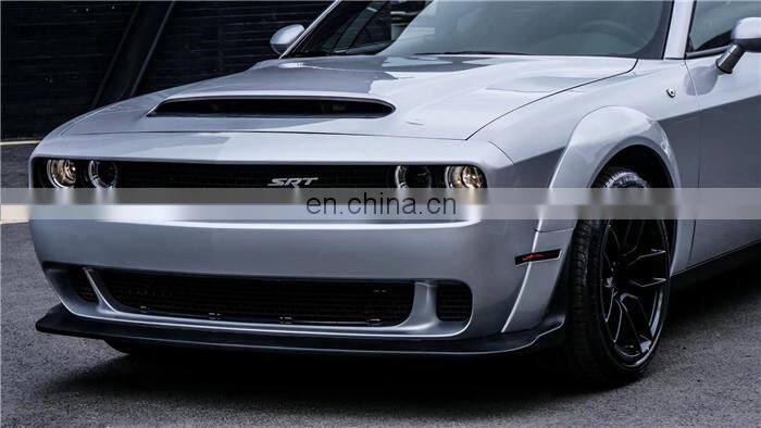 Runde Suitable For Dodge Challenger Upgrade Hellcat Front Bumper Wide Body Wheel Eyebrows Hole-opening Hood Original PP