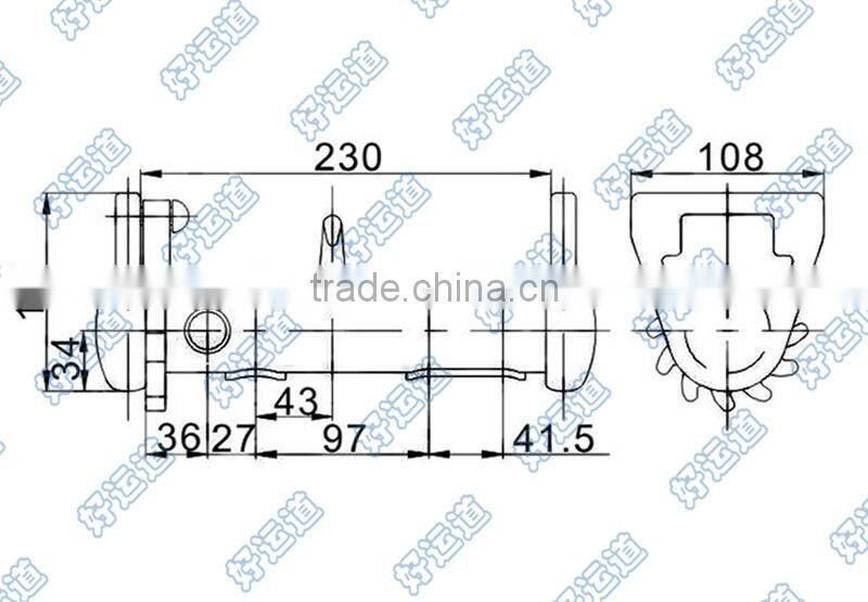 08148 Trailer web winch heavy duty truck winch
