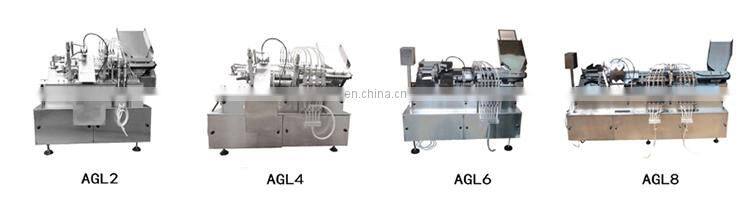Automatic high speed 8 needles liquid glass ampole bottle filling & sealing machine