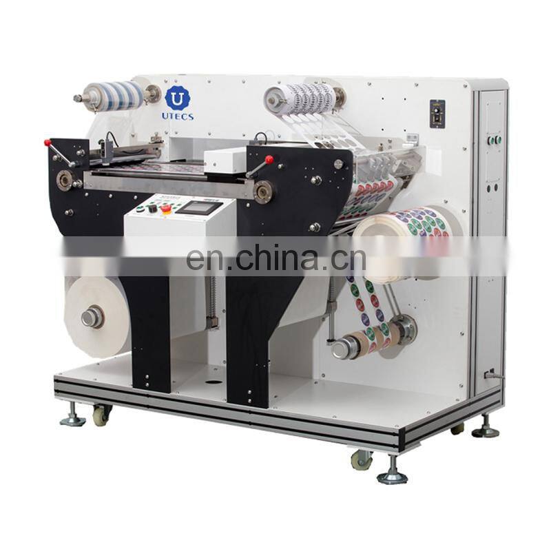 UD320 Automatic medicine Hangtag hang tag label Digital Die Cutting Machine, PAPER PP PE FILM roll sticker rotary die cutter