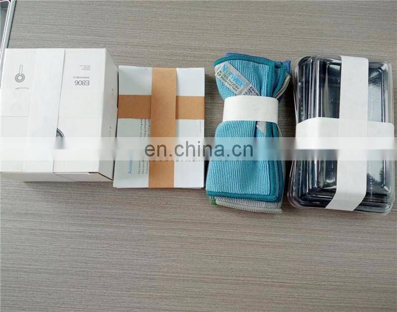 UT011 Table Top Hotmelt Opp Paper Tape Bundle Strapping Binding Machine for banknote money currency supermarket vegetable