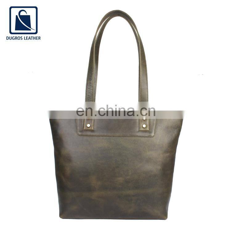 Eye Catching Design Wholesale Price Good Quality Stylish Look Women Genuine Leather Handbag from India
