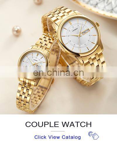 SINOBI S9720G Stainless Steel Band Watch Quartz Watches For Mens Clock Reloj Wristwatch Man