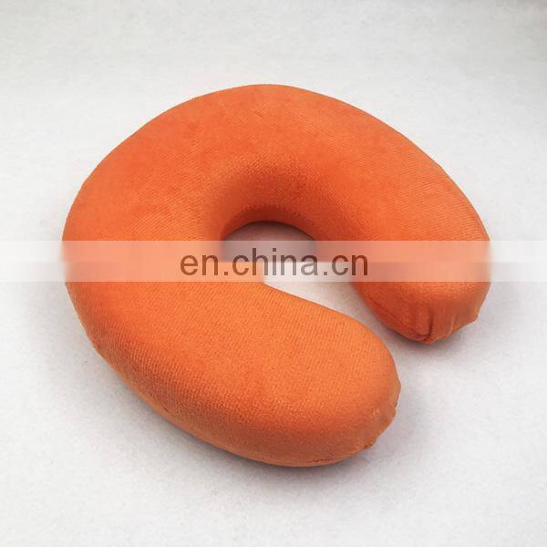 Factory Supply Soft U Shape Neck Memory Foam Travel Pillow