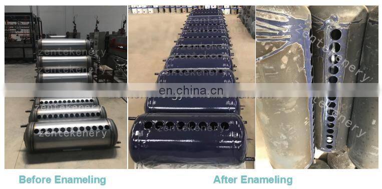 Glass-lined solar water heater inner tank production machine enamel coating line for India