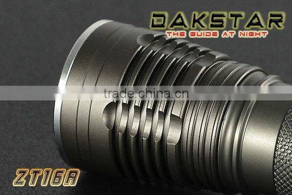 DAKSTAR ZT16A T6 885LM Aluminum LED 18650 Zoom rechargeable Flashlight With CREE