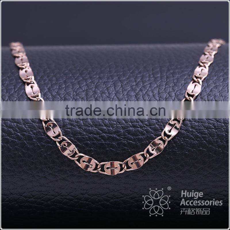 2015 china wholesale chain gold jewellery long fashion chain & coffee gold plated link chain