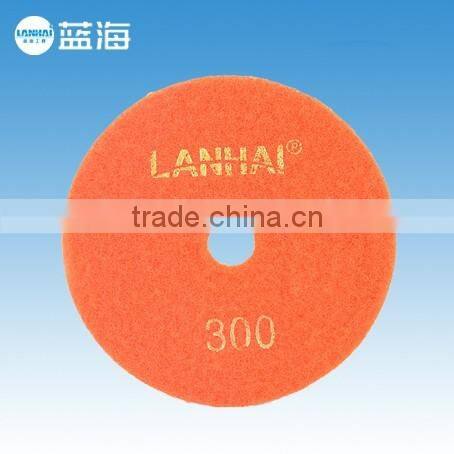 4''-100mm Wet 4 Step Diamond Angle Grinder Sanding Pad for Granite Marble Stone/Polishing Pads