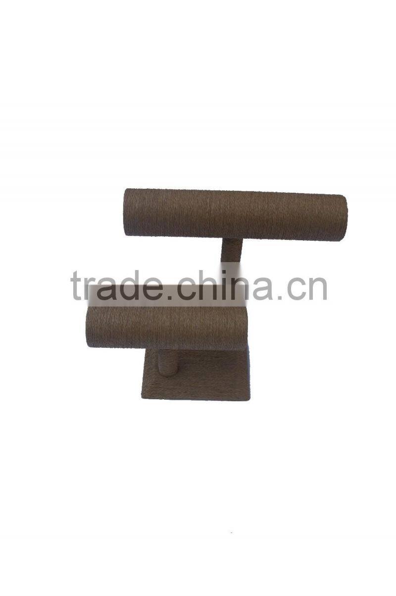 Pop popular clear acrylic bracelet and necklace t-bar display T-02