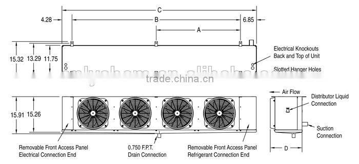 air cooled heat exchanger, unit cooler for storage