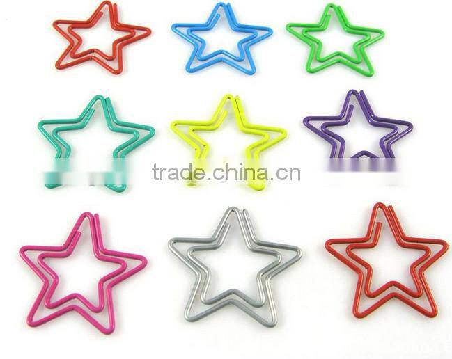 Personalized style cute Shaped Colourful Metal Paper Clip For Office