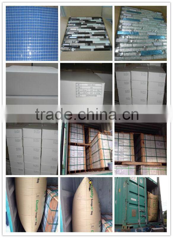thickness 8mm glass mosaic tile
