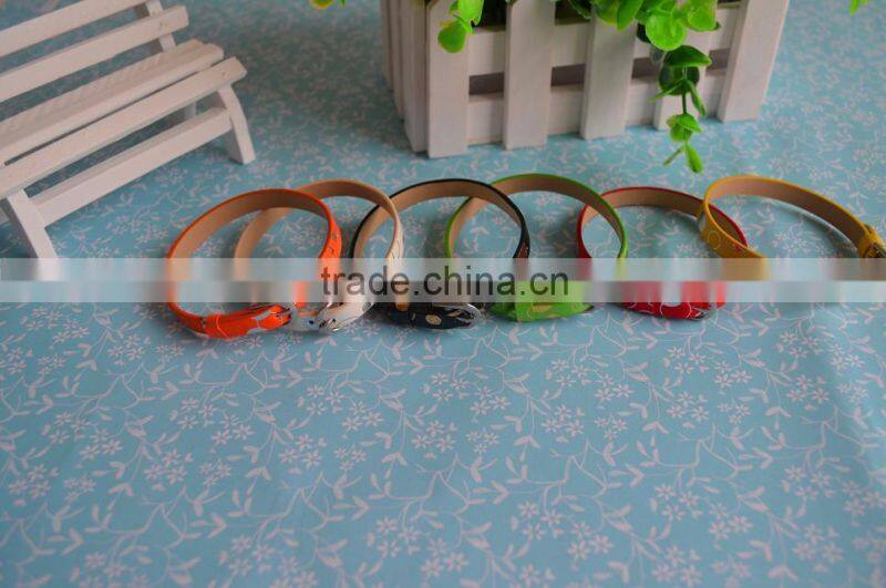 Wholesale can be Slided with Slide Charms PU Leather Bracelet