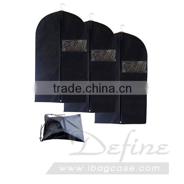 PVC Garment Bag Cover for Suit Carriers Dresses with Clear Window