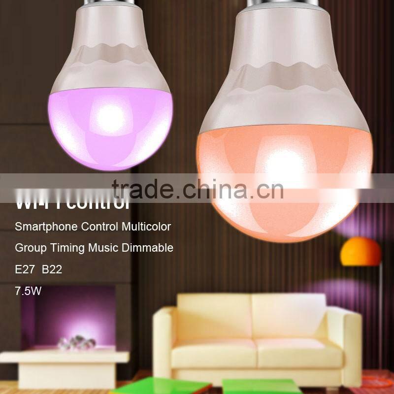 Hot new led bulb wifi type, 7W WiFi mini LED light bulbs