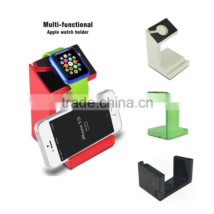 Colorful 2 in 1 plastic Charging Dock for apple watch