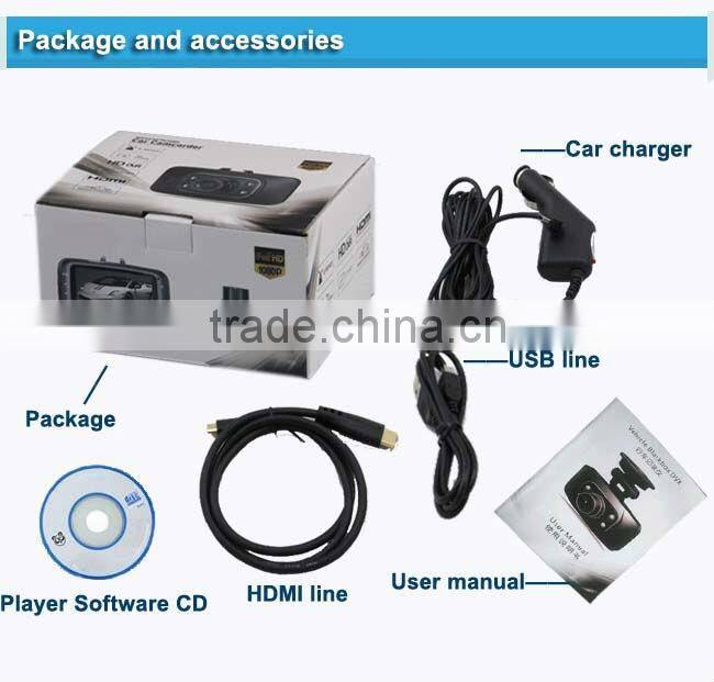 GS8000 Ambarella Car DVR video key camera recorder HD1080P dashcam night vision 2.7