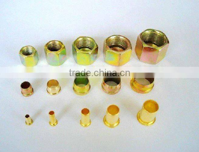 Copper 3 pieces fitting for nylon tube