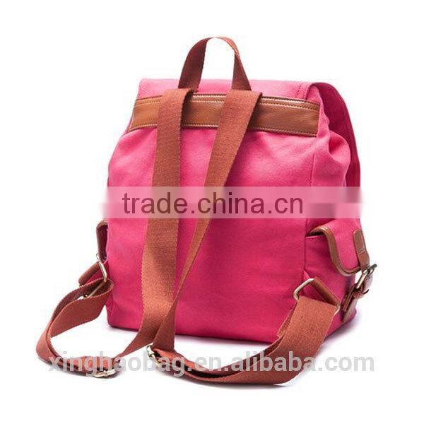 2014 Cheap vintage adjustable canvas bag for girls