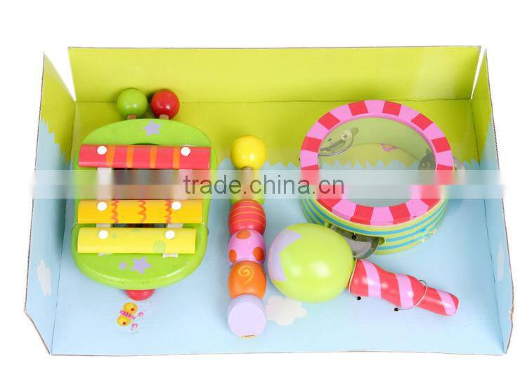 EN71/ASTM hot sale colorfull wooden educational musical toys for baby