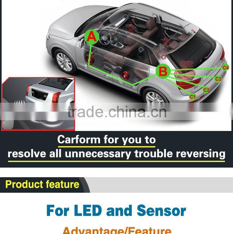 Fashion LED car parking display built in buzzer alert parking sensor OEM/ODM