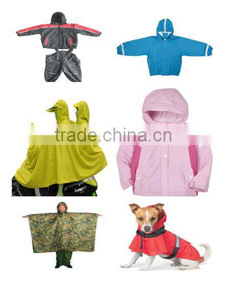 Otex-100 BSCI PU children rainsuit