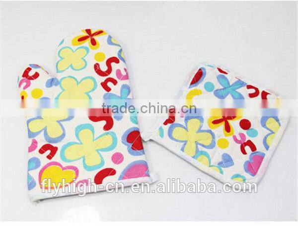 Promotional heat resistant silicone cooking gloves customized