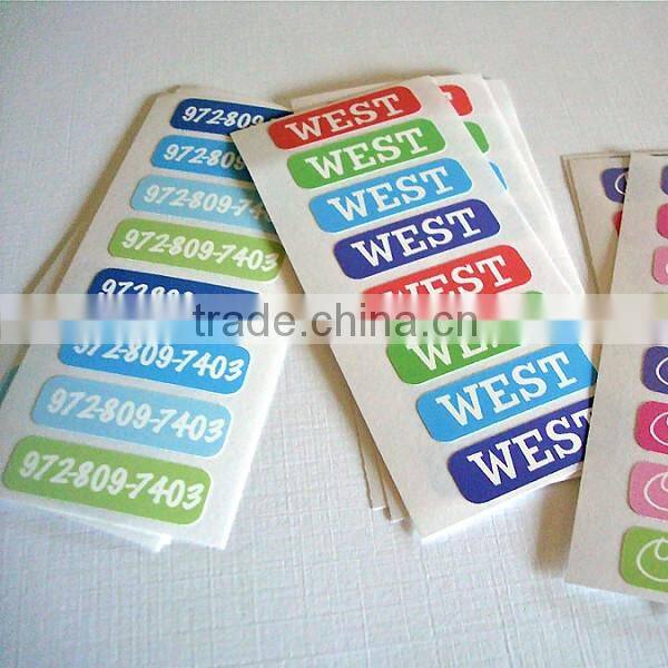 new style high quality iron on labels